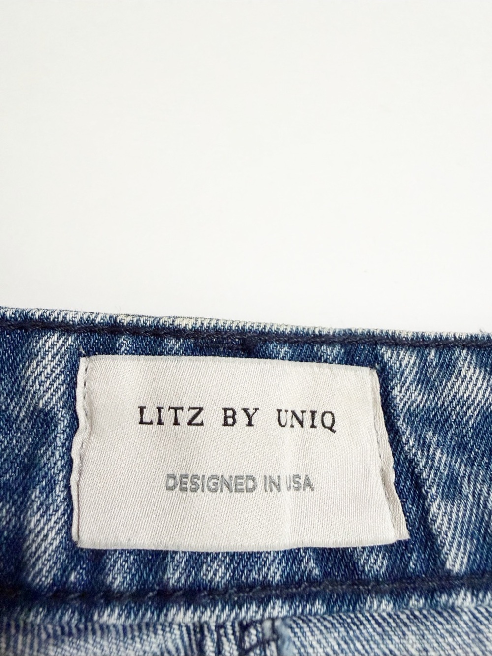 NEW Litz by Uniq Studded Denim Mini Skirt - Picture 8 of 10